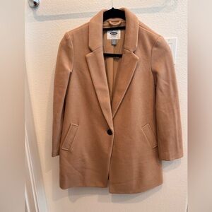 Old Navy Camel Single-Button Pea Coat